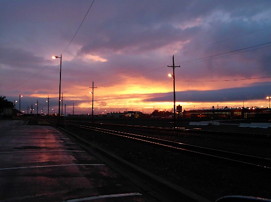Sunset Over The Rail Yard