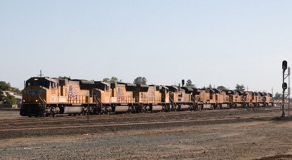 UP5130 (SD70M) - UP4925 (SD70M) - UP3876 (SD70M) - UP8333 (SD70ACe) - UP7049 (C44ACM) - UP6161 (C44ACM) - UP8807 (SD70ACe) - UP7629 (C45ACCTE) - UP9030 (SD70AH) - UP7006 (C44AC)