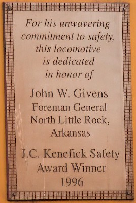 John W. Givens Plaque